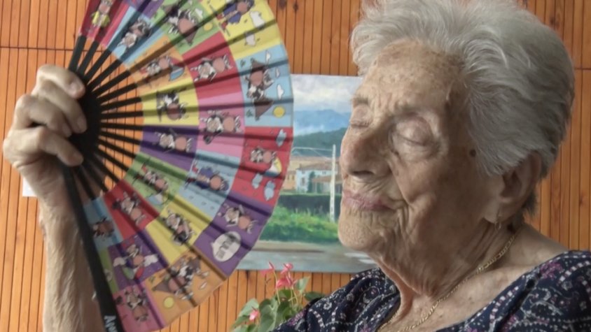 Usuària de la residència de Campdevànol