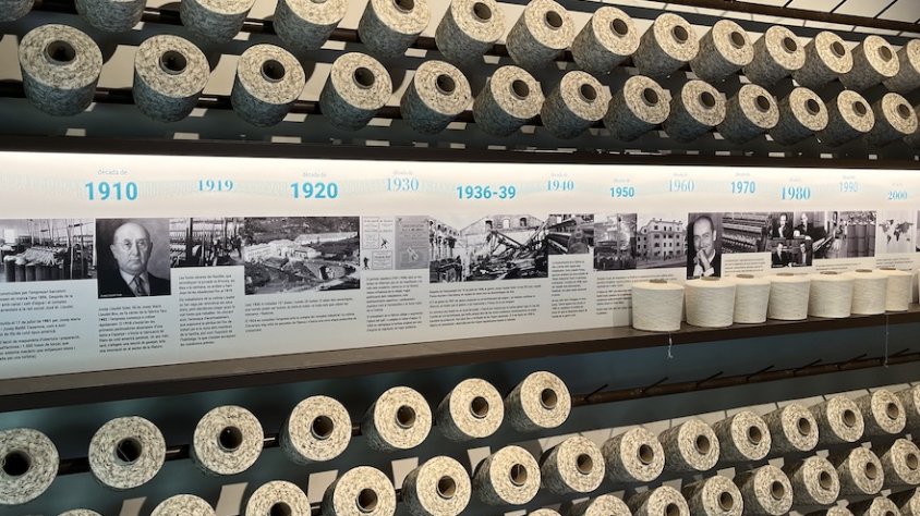 Zona del museu que s'està acabant a la Colònia Llaudet