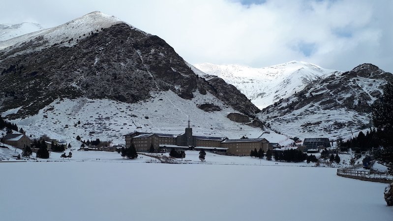 L'estació de Vall de Núria a l'hivern