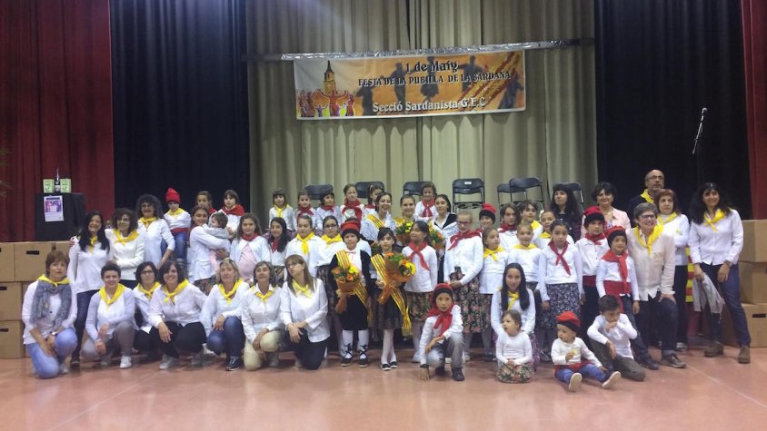 La secció sardanista del GEC ha mantingut la tradició de la Pubilla de la Sardana