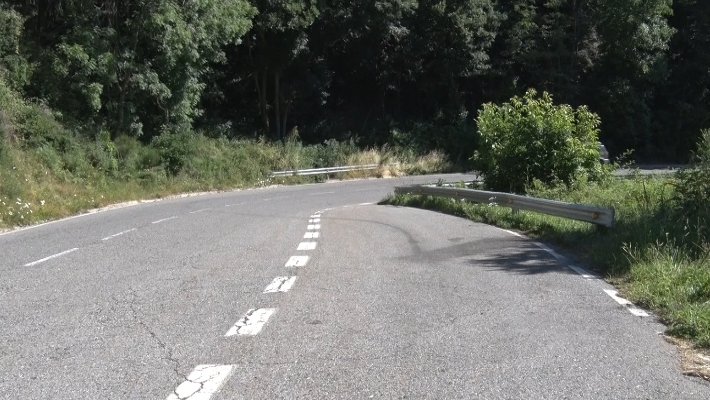 Carretera N-260 al seu pas per Toses