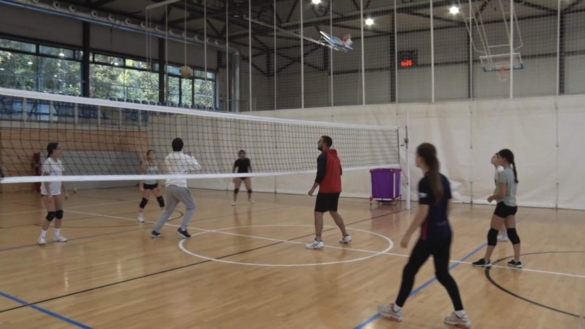 Entrenament del Club Voleibol Ripollès