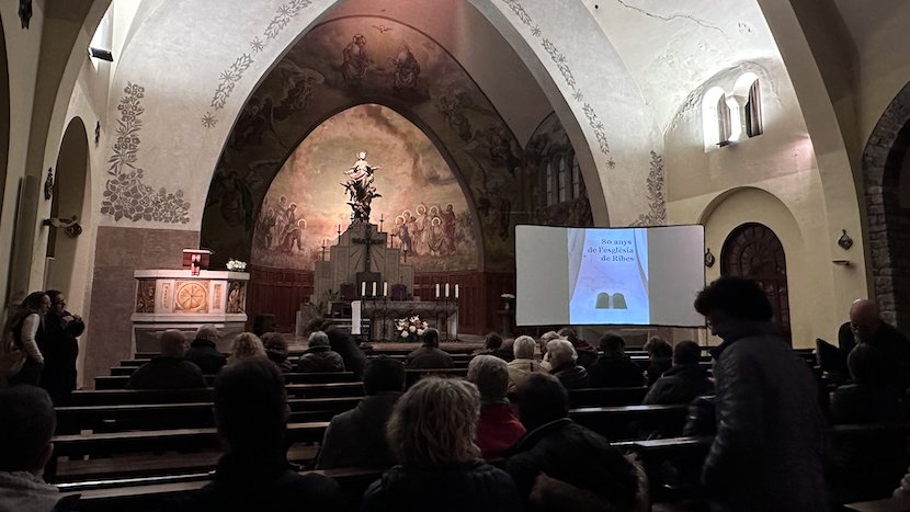 Vuitanta anys de la reconstrucció de l'església de Ribes 