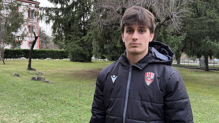 Marc Fernández, jugador de la UD Logroñés