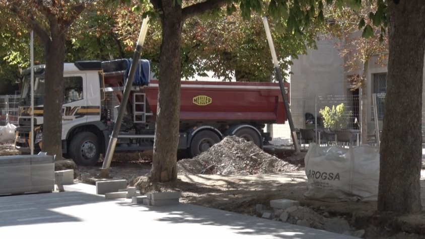 Les obres del passeig Comte Guifré