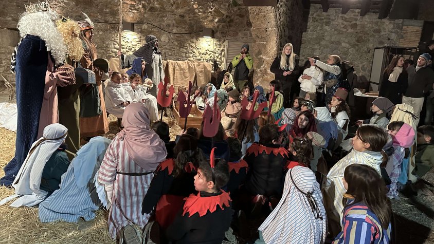 El Pessebre vivent va aplegar més de 300 visitants el dia de Sant Esteve