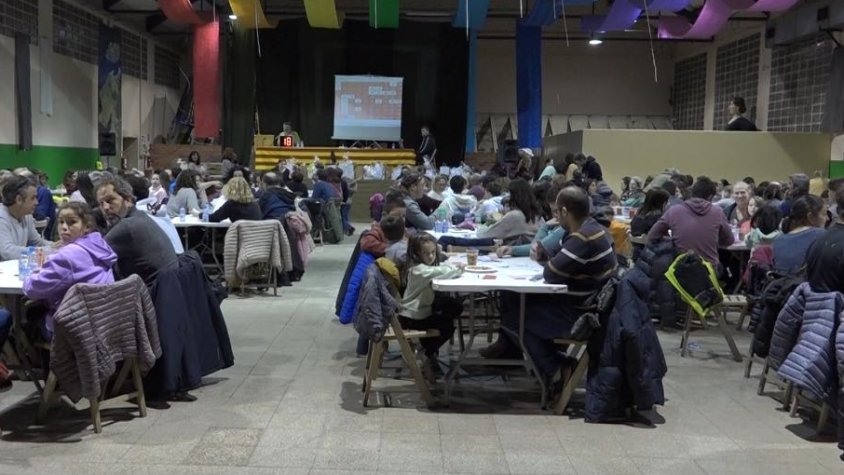 El pavelló vell de Camprodon durant la quina