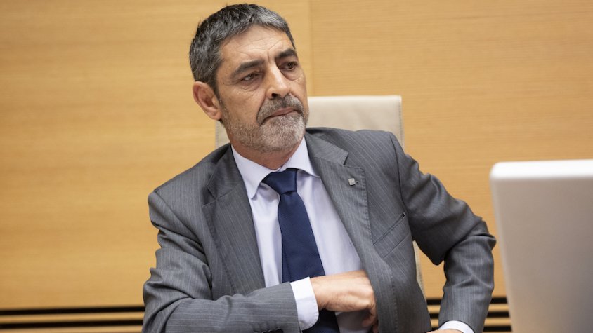 El director de la Policia i major dels Mossos, Josep-Lluís Trapero, durant la seva compareixença al Congrés