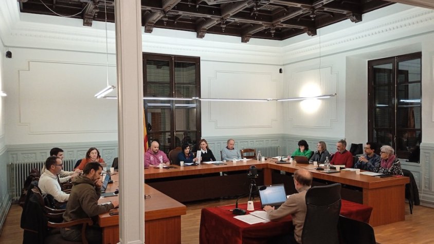 Un moment del ple ordinari d'aquest mes de gener