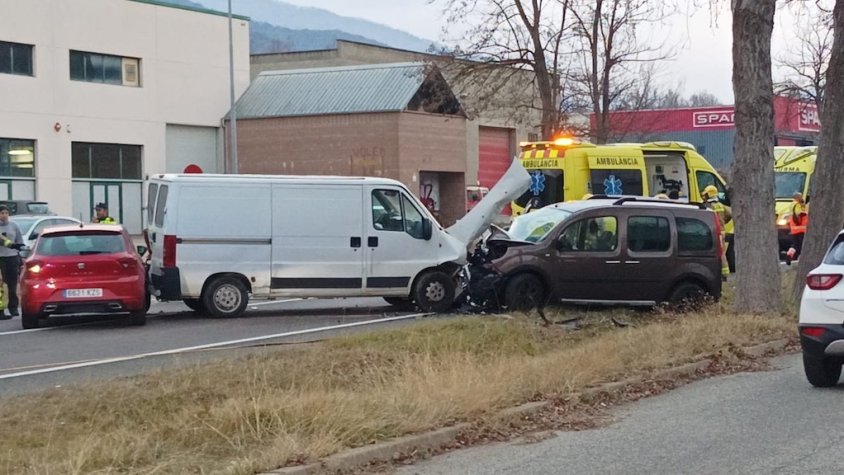 Accident a la carretera 260 de Campdevànol I Eudald Teixidor