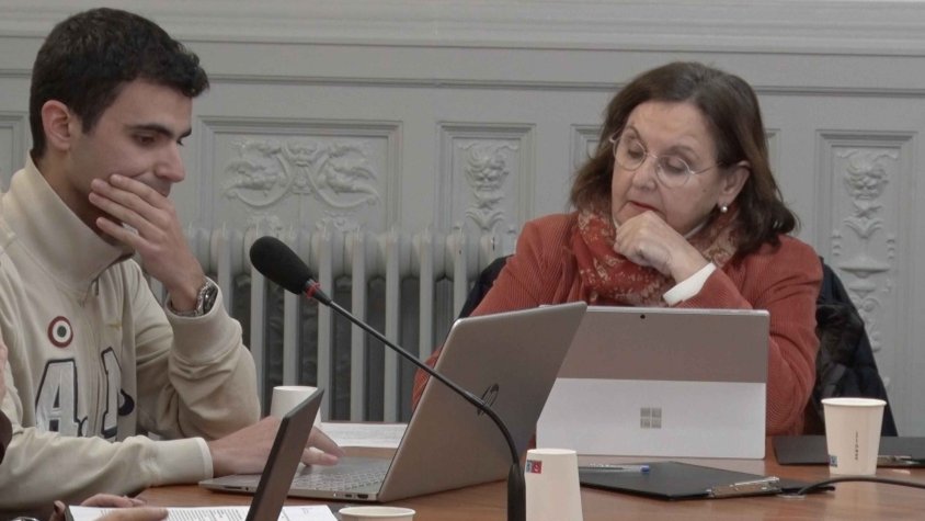 Els regidors de Junts per Ripoll, durant l'últim ple