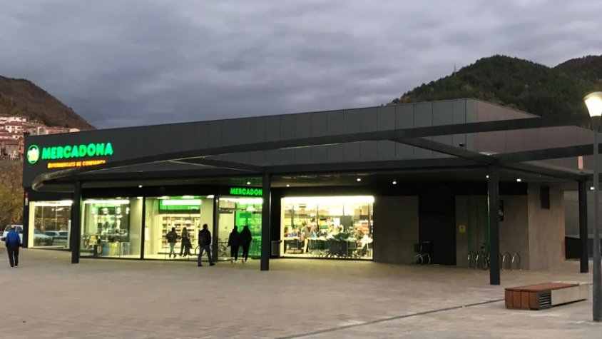 El supermercat de Mercadona a Ripoll