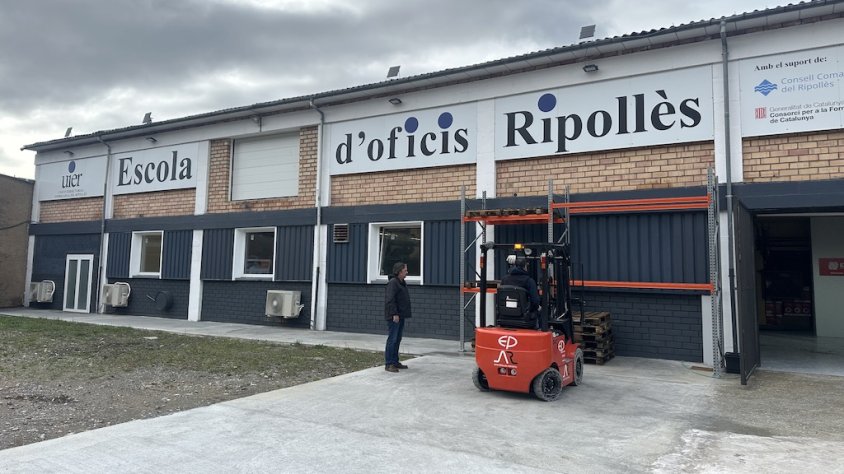 Els cursos de soldadura i de carretons elevadors han estrenat les noves instal·lacions