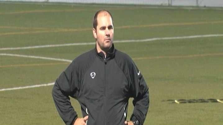 Toni Garcia, en un dels entrenaments amb l'Abadessenc durant la temporada 2015/16