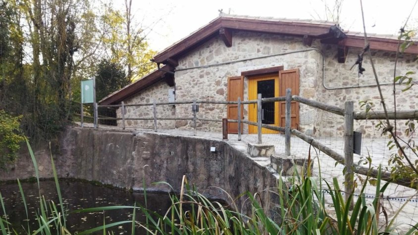 El Molí Petit, amb la famosa bassa en primer terme
