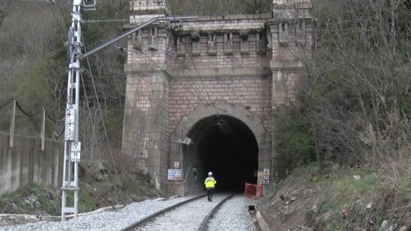 Un dels túnels de Toses en una imatge recent