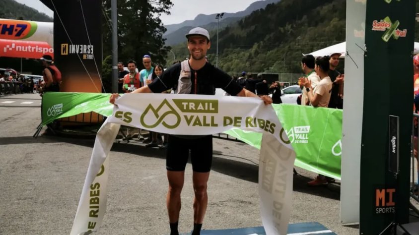 Oriol Barbany ha sigut el més ràpid a completar el recorregut estrella de la Trail Vall de Ribes