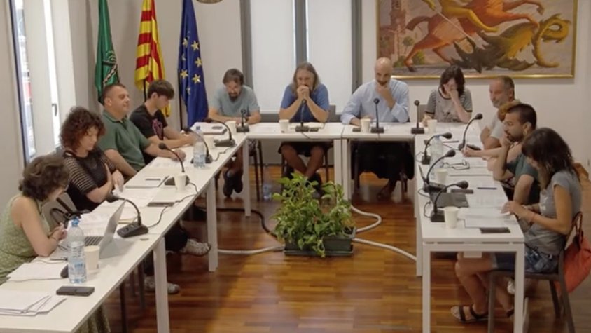 Un instant del ple de Campdevànol celebrat aquest dijous
