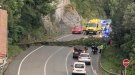 La caiguda d'un arbre talla la circulació a l'entrada de Campdevànol