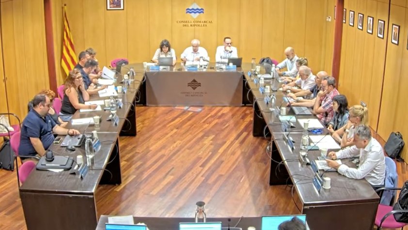 Un moment del ple del Consell Comarcal