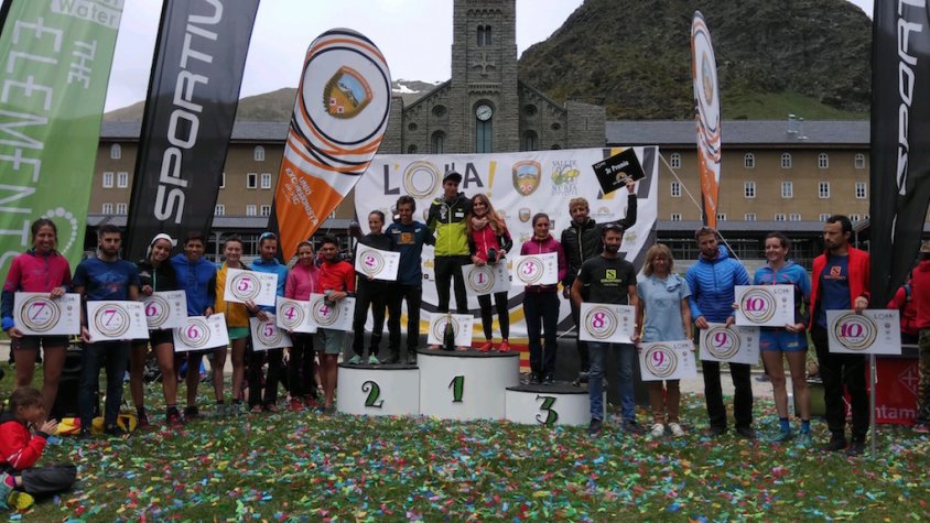 Els primers classificats de la prova de l'any passat