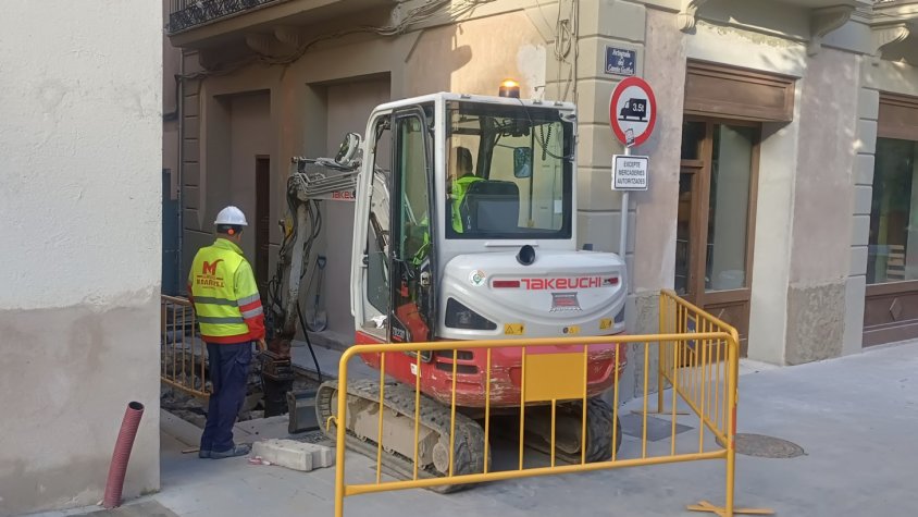 Imatge d'un dels punts en què s'estan duent a terme les actuacions