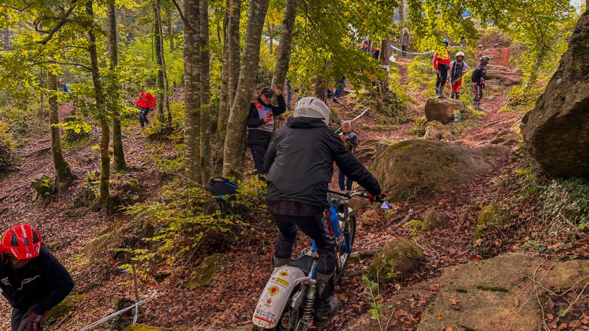 El pilot Jeremy Clark, en una de les zones de Santigosa del 2DTSC