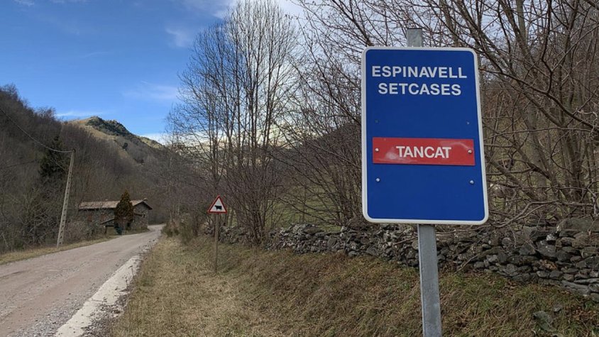 La pista d'Espinavell a Setcases tancada de forma preventiva