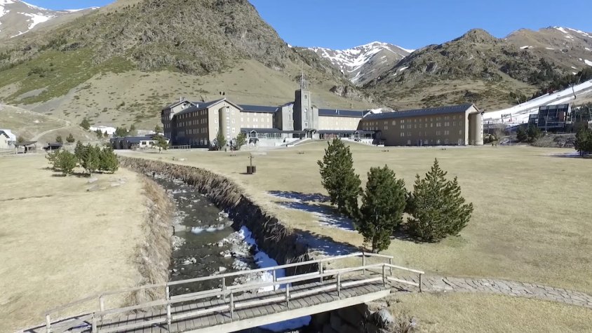 Vall de Núria, a vista de dron