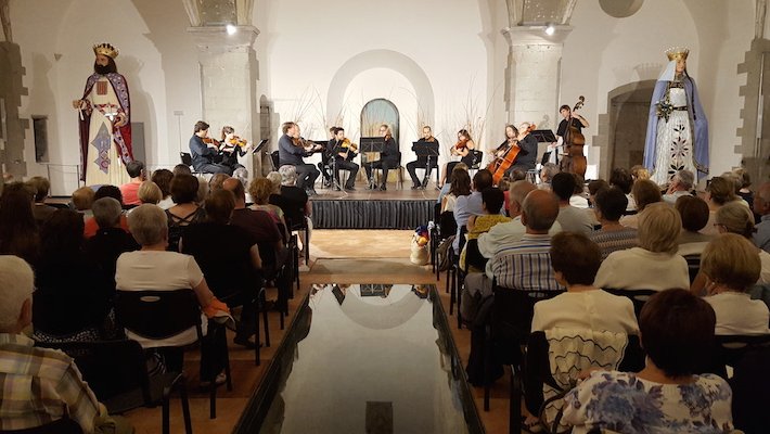 El concert va ser a l'església de Sant Pere