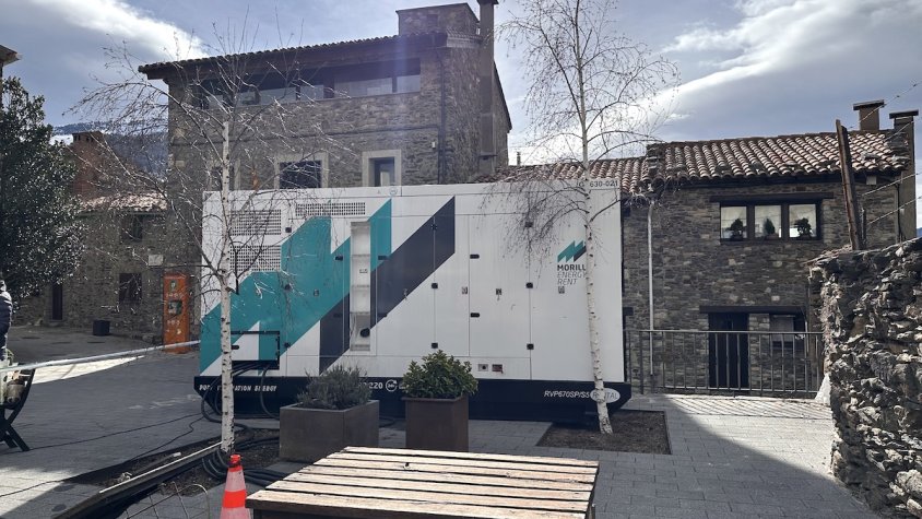 El generador que s'ha instal·lat a Pardines