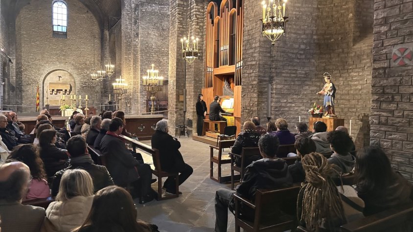 Un moment del concert d'aquest diumenge