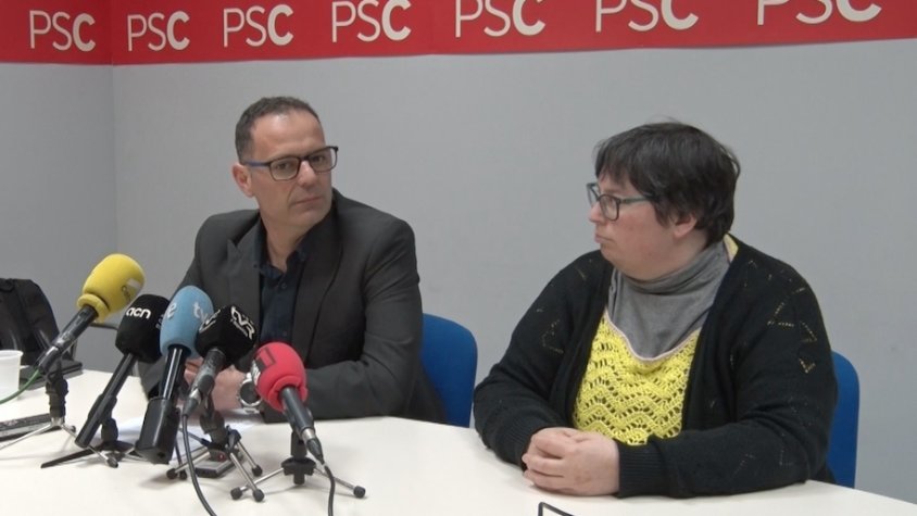 Enric Pérez i Ana-Belén Avilés, regidors socialistes de Ripoll