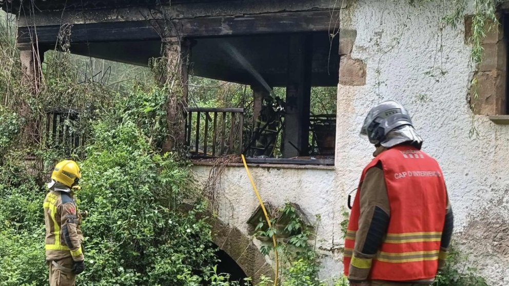 Incendi al Molí Gran de Ca l'Espona