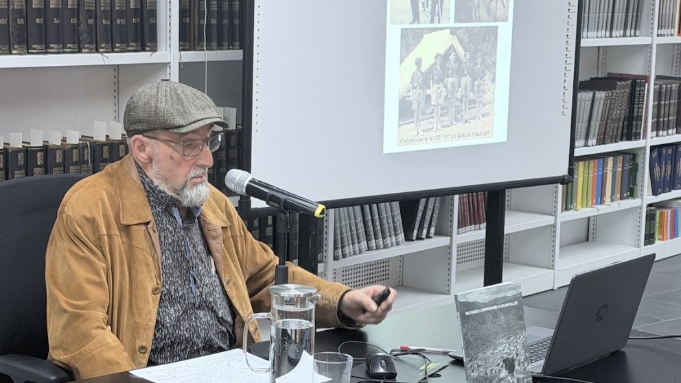 Eudald Fajula presenta «Records i compromís d'un Ripollès»