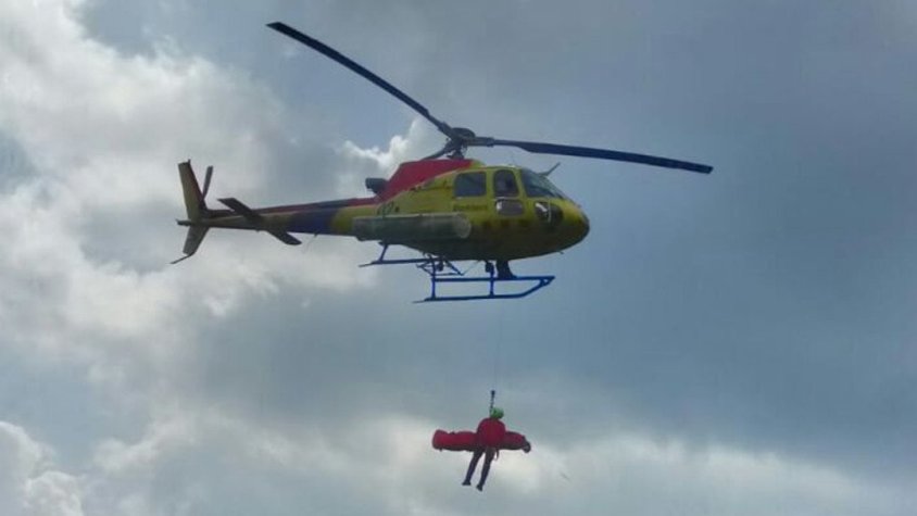 Rescatat el conductor d'un tractor que havia caigut per un marge de 490 metres