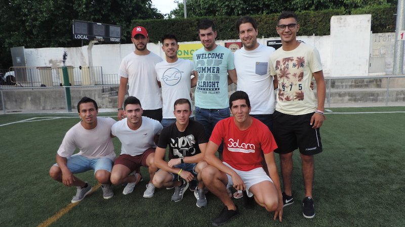 Algunes de les cares noves de la plantilla del CE Abadessenc per la temporada a Tercera Catalana