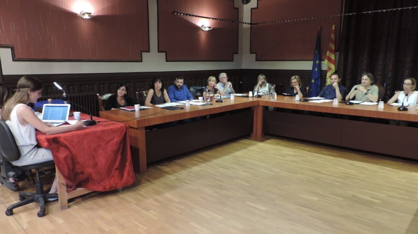 El plenari de l'ajuntament de Ripoll, dimarts al vespre